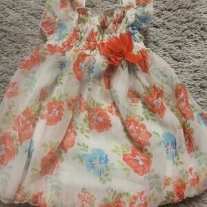 Duck Duck Goose Baby Girl Floral Chiffon Dress 3-6M Easter Spring Outfit